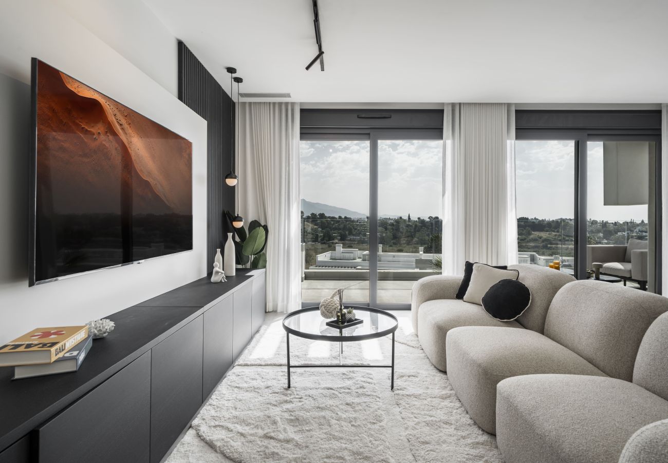 Apartamento en Estepona - Penthouse de lujo con terraza en azotea, piscinas y gimnasio