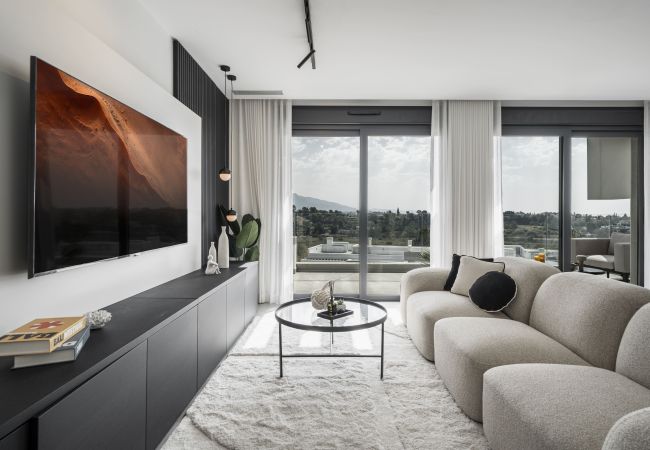 Apartment in Estepona - Luxury Penthouse w/ Rooftop, Pools & Gym